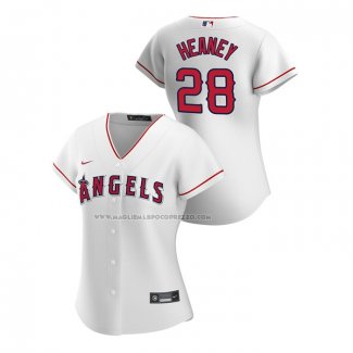 Maglia Baseball Donna Los Angeles Angels Andrew Heaney Replica Home 2020 Bianco