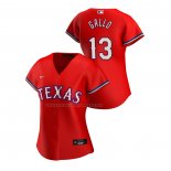 Maglia Baseball Donna Texas Rangers Joey Gallo Replica Alternato 2020 Rosso