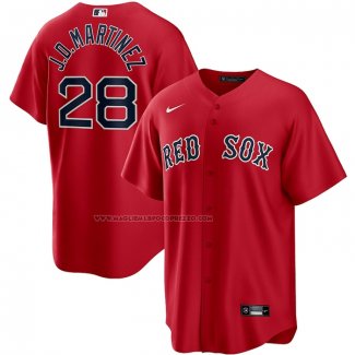 Maglia Baseball Uomo Boston Red Sox J.d. Martinez Alternato Replica Rosso