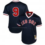 Maglia Baseball Uomo Boston Red Sox Ted Williams Mitchell & Ness 1990 Autentico Cooperstown Collection Batting Practice Blu