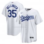 Maglia Baseball Uomo Los Angeles Dodgers Cody Bellinger Home Replica Bianco