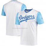 Maglia Baseball Uomo Los Angeles Dodgers Cooperstown Collection Wordmark V-neck Bianco