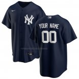 Maglia Baseball Uomo New York Yankees Alternato Replica Personalizzate Blu