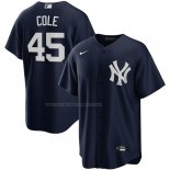 Maglia Baseball Uomo New York Yankees Gerrit Cole Alternato Replica Blu