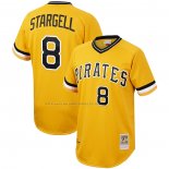 Maglia Baseball Uomo Pittsburgh Pirates Willie Stargell Mitchell & Ness Cooperstown Collection Autentico Amarillo