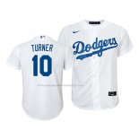 Maglia Baseball Bambino Los Angeles Dodgers Justin Turner Replica Home 2020 Bianco