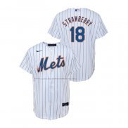 Maglia Baseball Bambino New York Mets Darryl Strawberry Replica Home Bianco