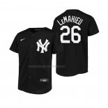 Maglia Baseball Bambino New York Yankees D.j. Lemahieu Replica Nero
