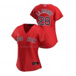 Maglia Baseball Donna Boston Red Sox J.d. Martinez Replica Alternato 2020 Rosso