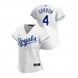 Maglia Baseball Donna Kansas City Royals Alex Gordon Replica Home 2020 Bianco