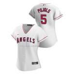 Maglia Baseball Donna Los Angeles Angels Albert Pujols Replica Home 2020 Bianco