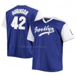 Maglia Baseball Uomo Los Angeles Dodgers Jackie Robinson Cooperstown Collection Replica Blu