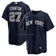 Maglia Baseball Uomo New York Yankees Giancarlo Stanton Alternato Replica Blu