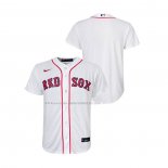 Maglia Baseball Bambino Boston Red Sox Replica Home Bianco