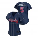 Maglia Baseball Donna Atlanta Braves Freddie Freeman Replica Alternato 2020 Blu