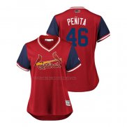 Maglia Baseball Donna St. Louis Cardinals Jack Flaherty 2018 Llws Players Weekend Flare Rosso
