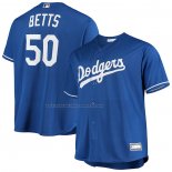 Maglia Baseball Uomo Los Angeles Dodgers Mookie Betts Majestic Big & Tall Replica Blu