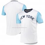 Maglia Baseball Uomo New York Yankees Cooperstown Collection Wordmark V-neck Bianco