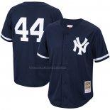 Maglia Baseball Uomo New York Yankees Reggie Jackson Mitchell & Ness Cooperstown Collection Mesh Batting Practice Blu