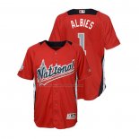 Maglia Baseball Bambino All Star 2018 Ozzie Albies Home Run Derby National League Rosso