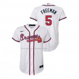 Maglia Baseball Bambino Atlanta Braves Freddie Freeman Replica Home Bianco