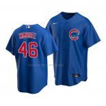 Maglia Baseball Bambino Chicago Cubs Craig Kimbrel Replica Alternato 2020 Blu