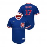 Maglia Baseball Bambino Chicago Cubs Kris Bryant Cooperstown Collection Road Blu
