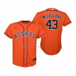 Maglia Baseball Bambino Houston Astros Lance Mccullers Replica Alternato Arancione