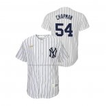 Maglia Baseball Bambino New York Yankees Aroldis Chapman Cooperstown Collection Home Bianco