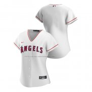 Maglia Baseball Donna Los Angeles Angels Replica Home 2020 Bianco