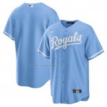 Maglia Baseball Uomo Kansas City Royals Alterno Replica Logo Blu