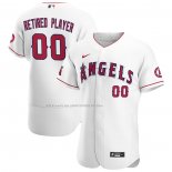 Maglia Baseball Uomo Los Angeles Angels Pick-A-player Retired Roster Home Autentico Bianco