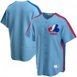 Maglia Baseball Uomo Montreal Expos Road Cooperstown Collection Blu