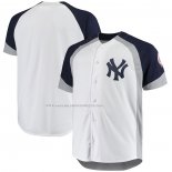 Maglia Baseball Uomo New York Yankees Big & Tall Full Snap Bianco