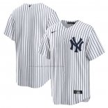 Maglia Baseball Uomo New York Yankees Primera Blank Replica Bianco