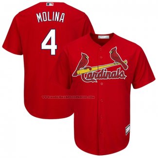 Maglia Baseball Uomo St. Louis Cardinals Yadier Molina Big & Tall Replica Rosso