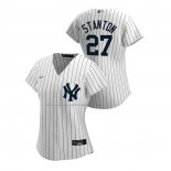 Maglia Baseball Donna New York Yankees Giancarlo Stanton Replica Home 2020 Bianco