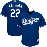 Maglia Baseball Uomo Los Angeles Dodgers Clayton Kershaw Big & Tall Replica Blu