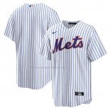 Maglia Baseball Uomo New York Mets Home Blank Replica Bianco