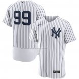 Maglia Baseball Uomo New York Yankees Aaron Judge Home Autentico Bianco