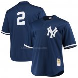 Maglia Baseball Uomo New York Yankees Derek Jeter Mitchell & Ness Big & Tall Batting Practice Replica Blu