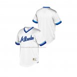 Maglia Baseball Bambino Atlanta Braves Cooperstown Collection Mesh Wordmark V-neck Bianco