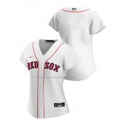 Maglia Baseball Donna Boston Red Sox Replica Home 2020 Bianco
