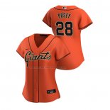 Maglia Baseball Donna San Francisco Giants Buster Posey Replica Alternato 2020 Arancione