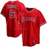 Maglia Baseball Uomo Los Angeles Angels Anthony Rendon Alternato Replica Rosso