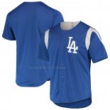 Maglia Baseball Uomo Los Angeles Dodgers Team Color Button Full Blu