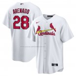 Maglia Baseball Uomo St. Louis Cardinals Stan Musial Home Cooperstown Collection Bianco