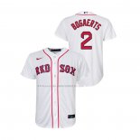 Maglia Baseball Bambino Boston Red Sox Xander Bogaerts Replica Home Bianco