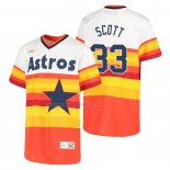 Maglia Baseball Bambino Houston Astros Mike Scott Cooperstown Collection Home Bianco