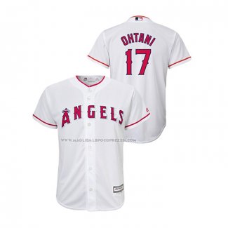 Maglia Baseball Bambino Los Angeles Angels Shohei Ohtani Cool Base Home Bianco